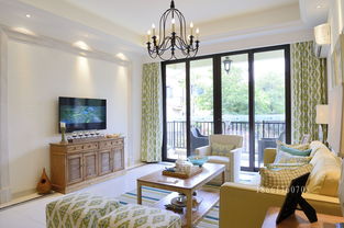 青島啟迪協(xié)信三居室內(nèi)設(shè)計裝修 田園明亮清爽的色調(diào)